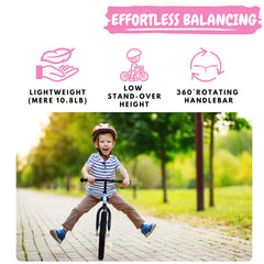 Bicystar balance bike air tires deliver stable traction on various surfaces.