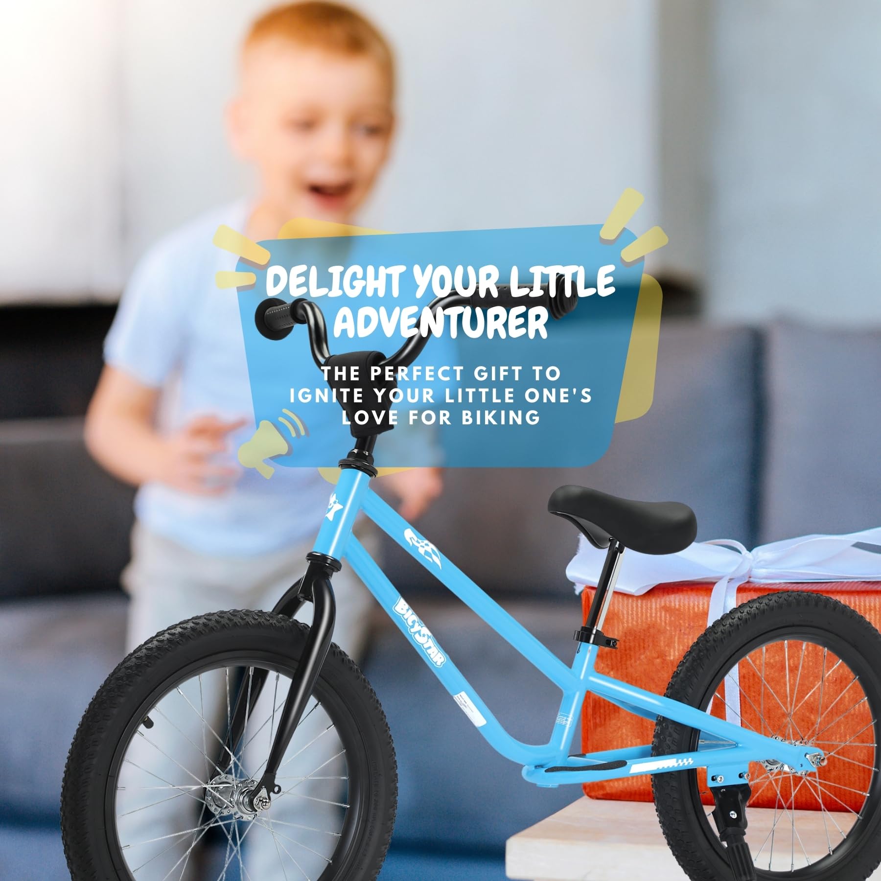 Bicystar balance bike quick and easy front-wheel assembly