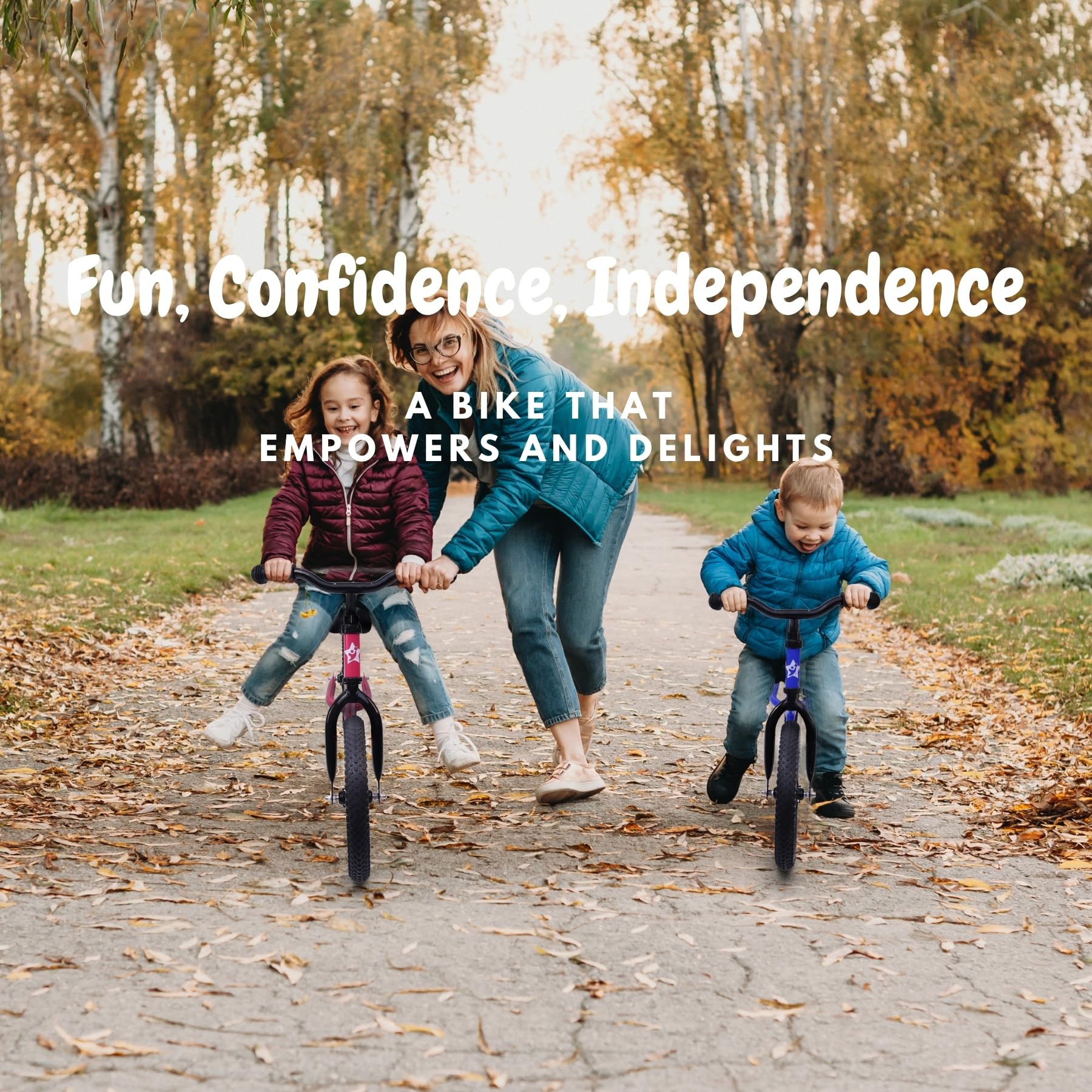 Bicystar balance bike gift-ready packaging communicates instant pride.