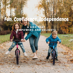 bicystar balance bike outdoors learning in parks and yards.