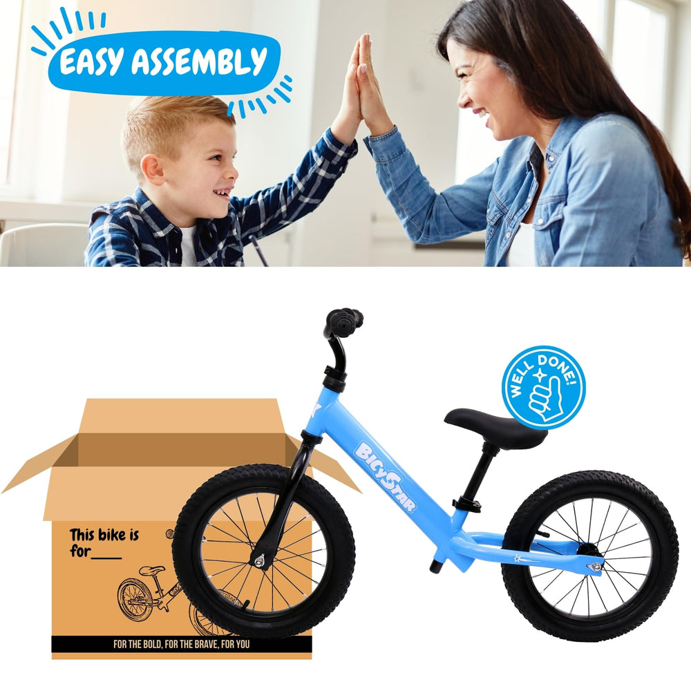 Bicystar balance bike lightweight design at 8.5 pounds for easy control