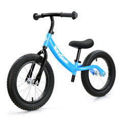 bicystar balance bike with real rubber tires for confident outdoor and indoor rides.