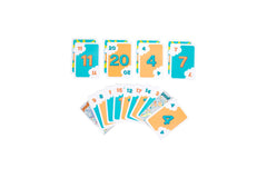Bidson Games Poof Game holographic Poof cards catching light.