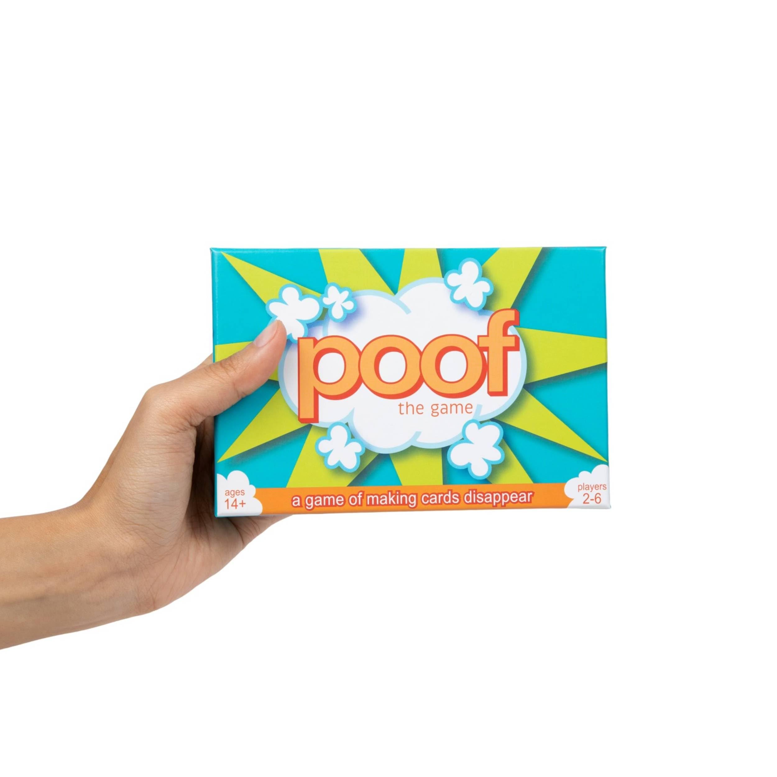 Bidson Games Poof Game portable box showcased for on-the-go fun.