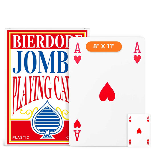 BIERDORF jumbo cards 8x11 inch deck for easy group reading
