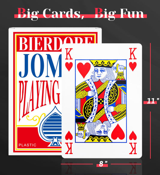 BIERDORF oversized cards designed for seniors with bold suits
