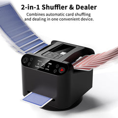 BIFTU shuffler remote draw in action for hands-free play.