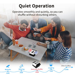 BIFTU shuffler delivers quiet operation for focused play.