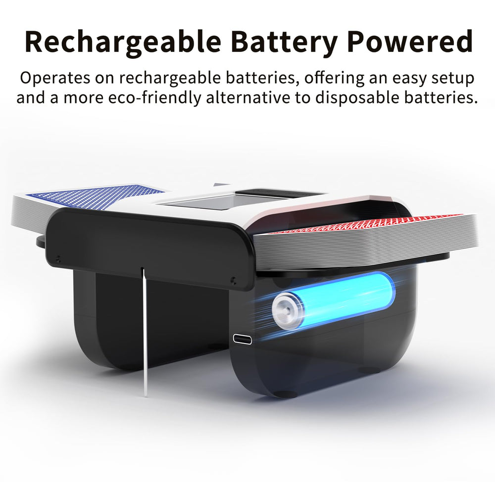 BIFTU shuffler rechargeable battery offers eco-friendly, cordless use.