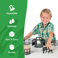 Big Country Toys 6666 Ranch accessories set adds pretend ranch chores.