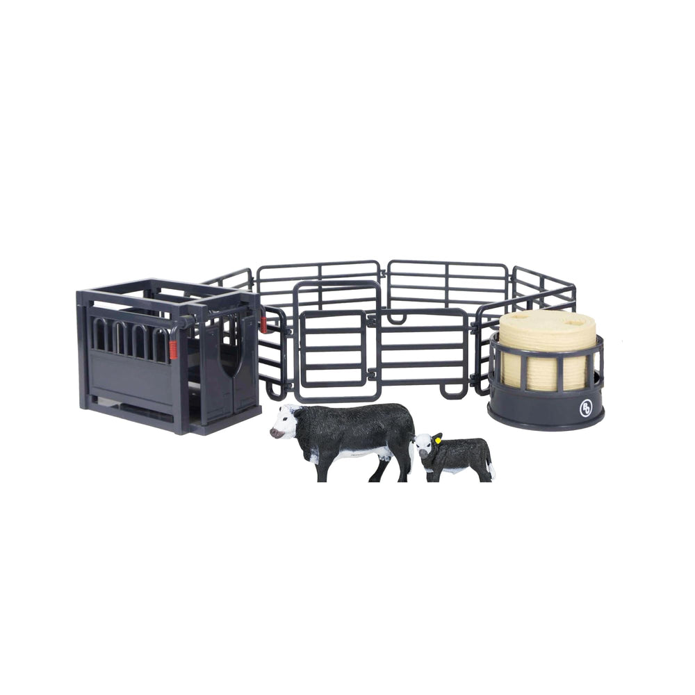 Big Country Toys 6666 Ranch Black Angus cattle close-up for realistic imaginative play.