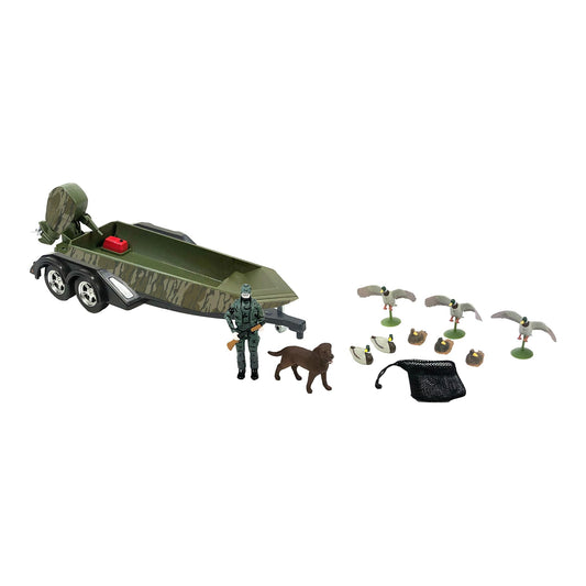 Big Country Toys duck hunting playset overview with a complete, durable hunting scene for imaginative play.