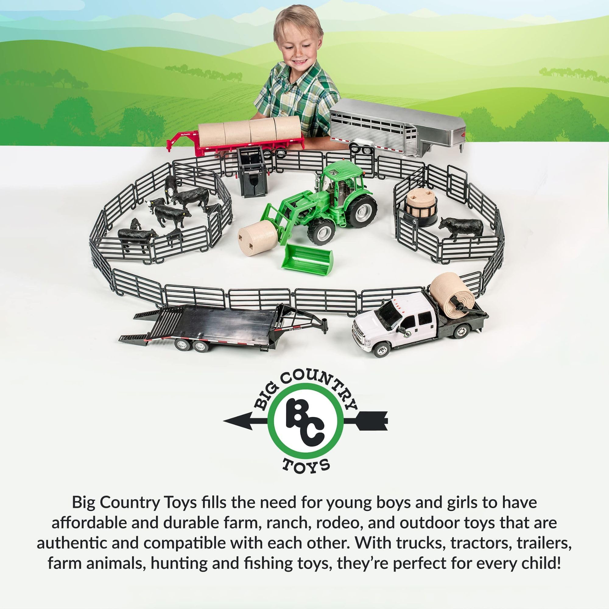 Big Country Toys durable rubber construction withstands rough play.