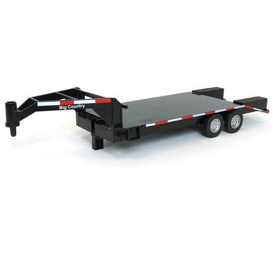 Big Country Toys flatbed trailer with gooseneck hitch for realistic tractor hauls