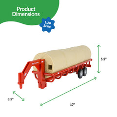 Big Country Toys hay trailer compatibility ensures easy integration with existing farm sets.