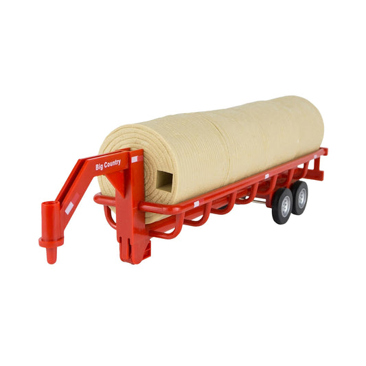 Big Country Toys hay trailer with gooseneck hitch ready for easy toy truck attachment.