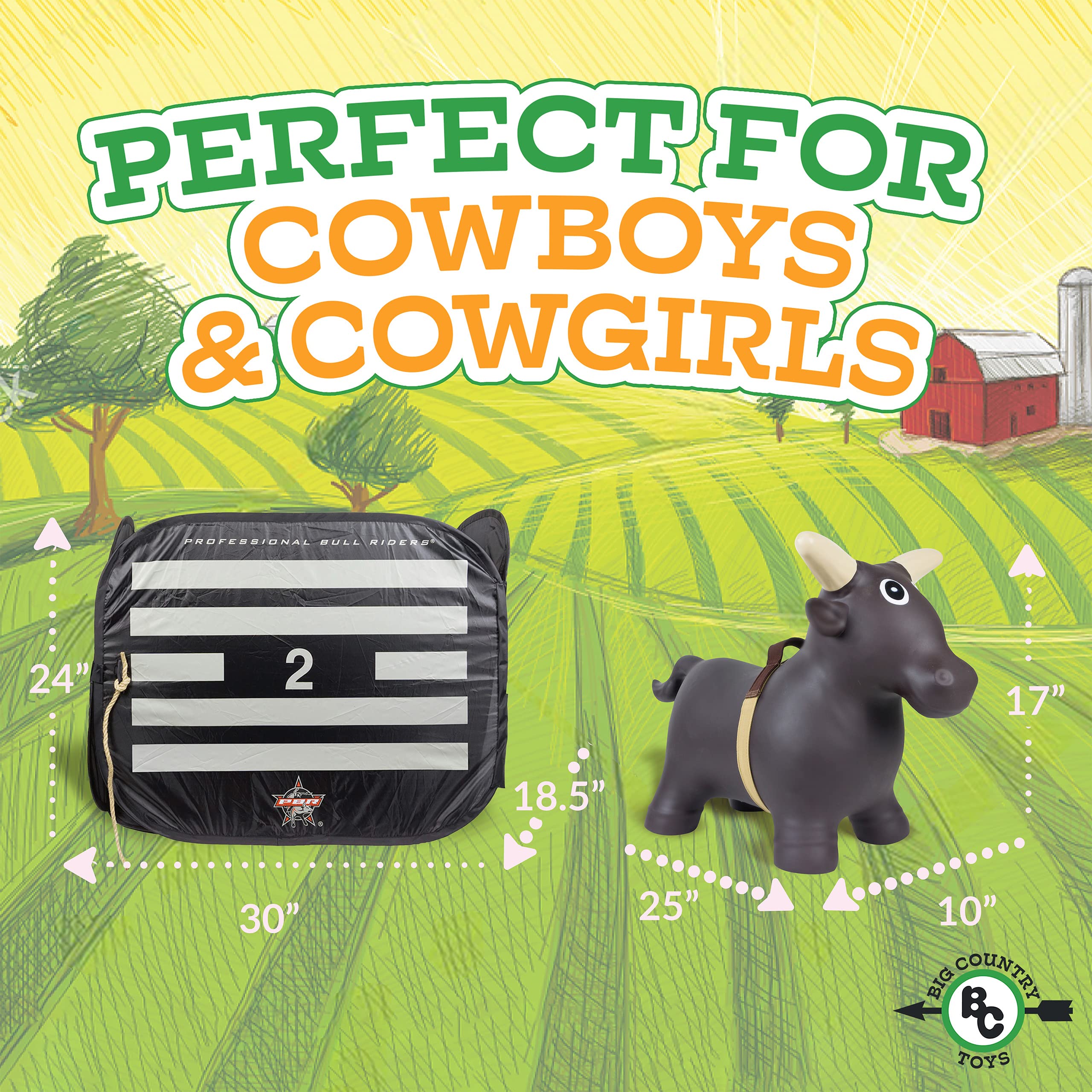 Big Country Toys heavy-duty rubber construction withstands indoor and outdoor use.