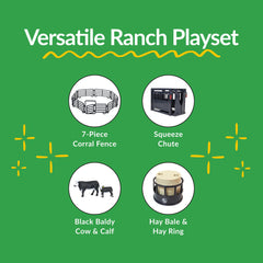 Big Country Toys ranch set sturdy corral fencing for realistic play sessions