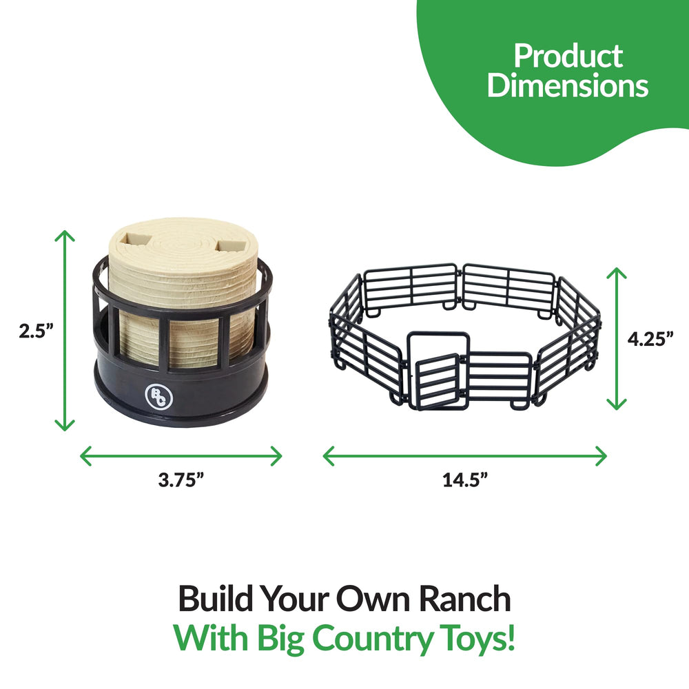 Big Country Toys ranch set hay bale for farm scene details