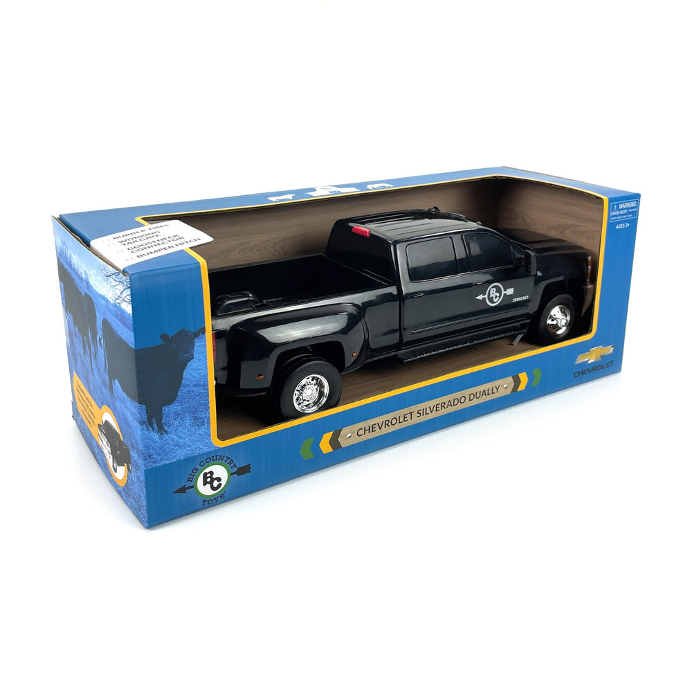 Bright red Chevy truck by Big Country Toys enhances farm and rodeo playsets.