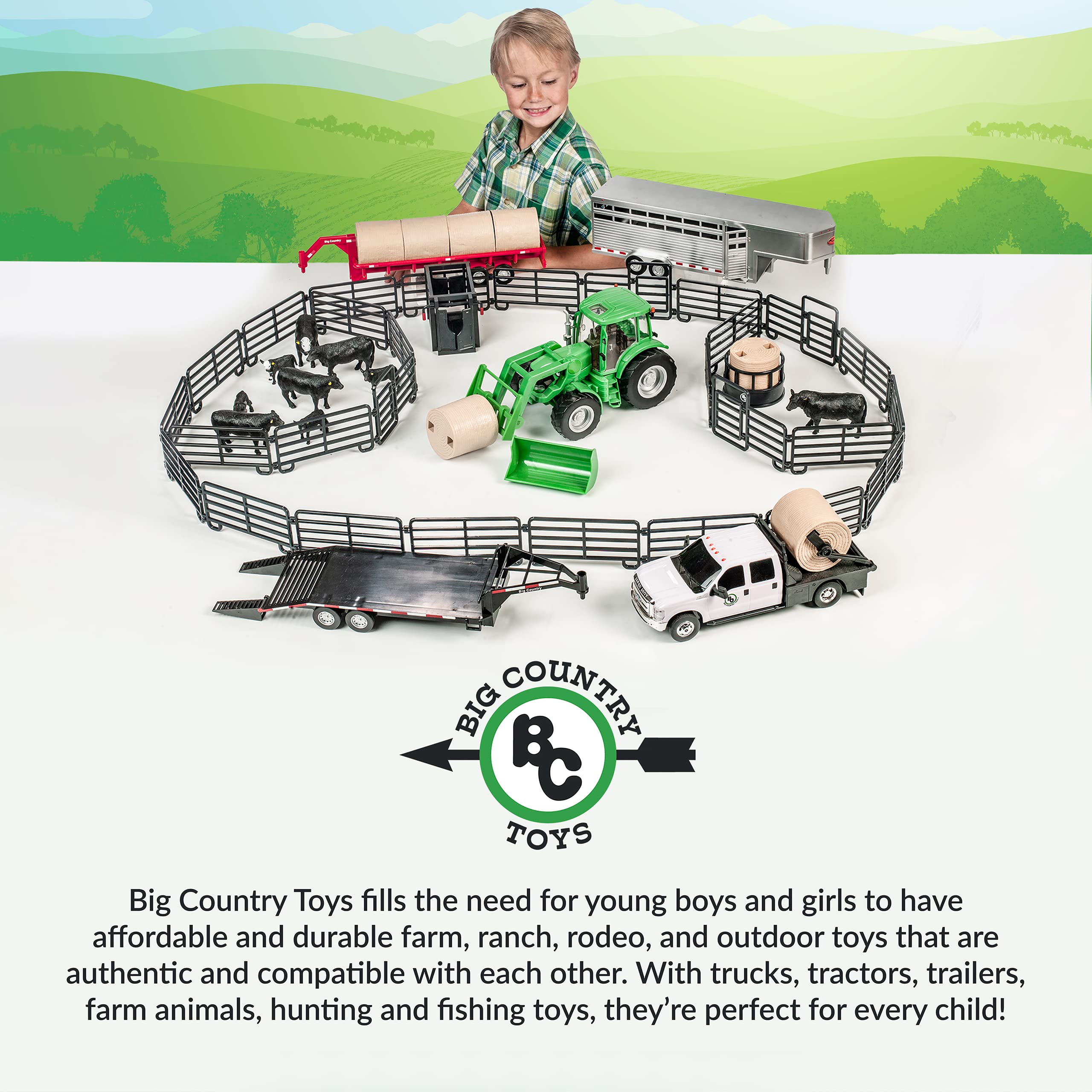 Big Country Toys Sundowner trailer invites hours of open-ended ranch adventures.