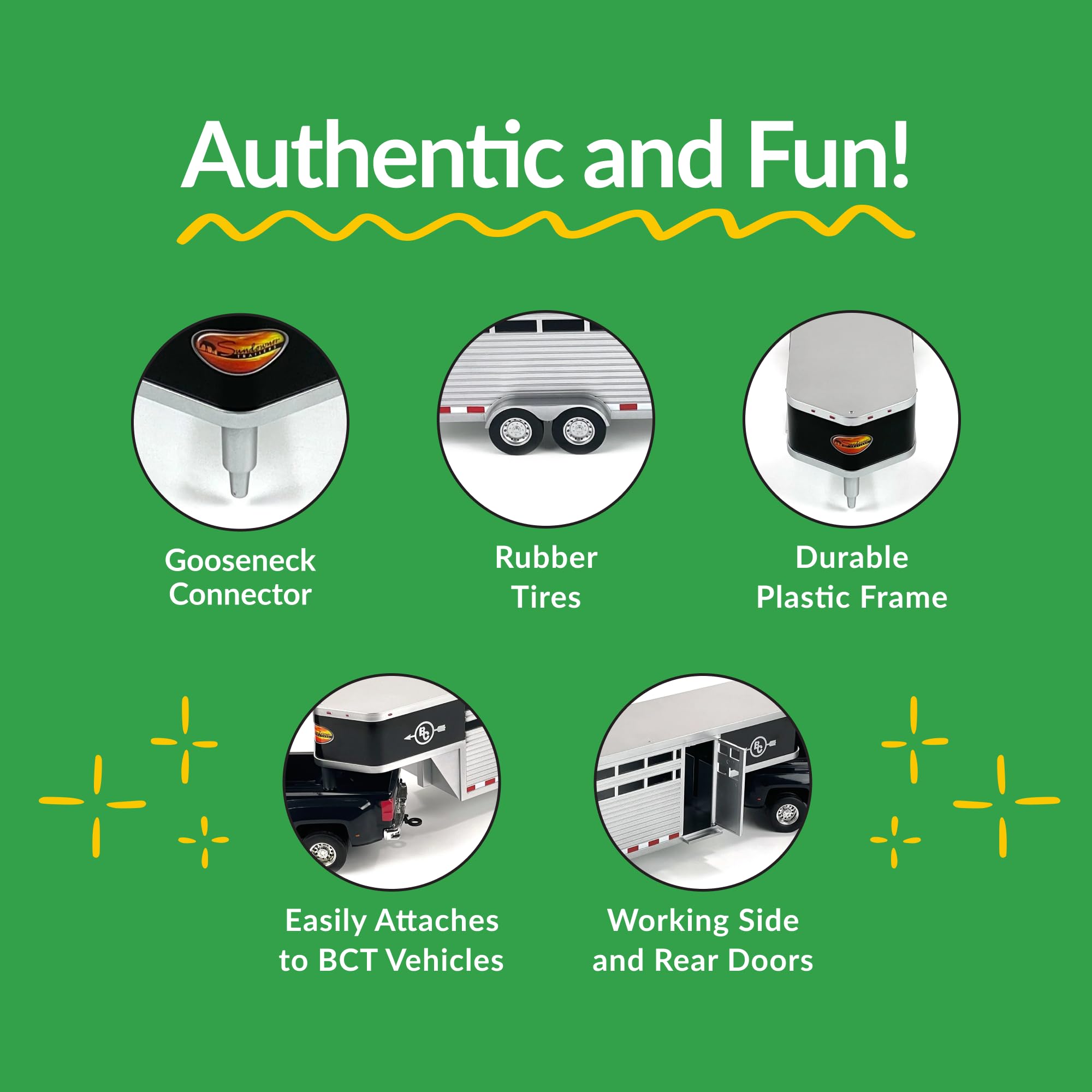 Big Country Toys Sundowner trailer side door provides convenient side access.