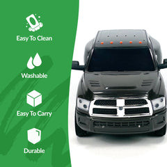 Big Country Toys Yellowstone Ram 3500 tailgate operation enables loading quick play scenarios.