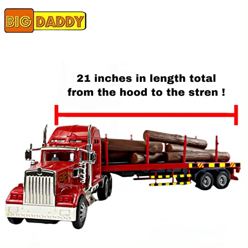 Big Daddy Big Rig measures 21 inches for realistic, hands-on transportation play.