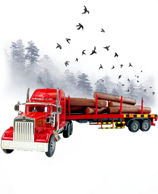 Big Daddy Big Rig with detachable lumber logs for creative, safe play.