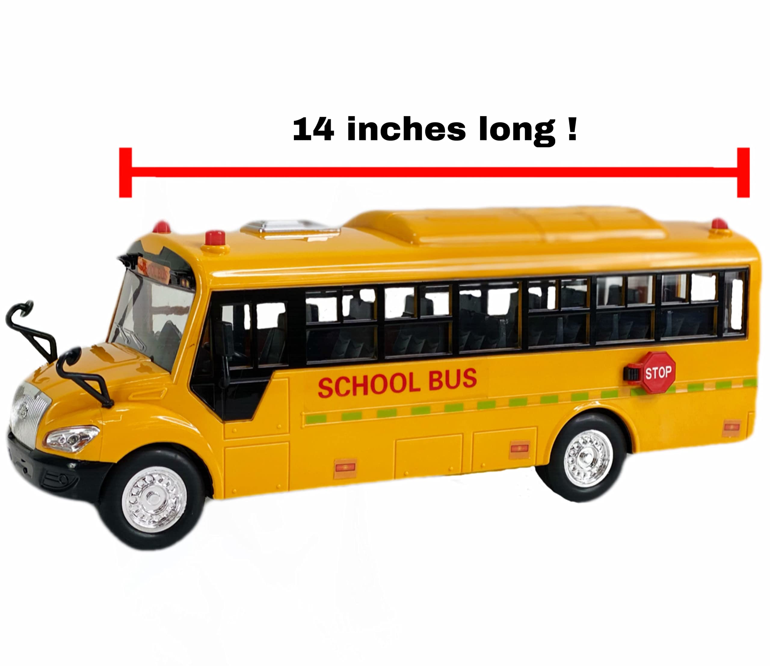 Big Daddy Huge Yellow School Bus opens its doors for realistic storytelling with figures.