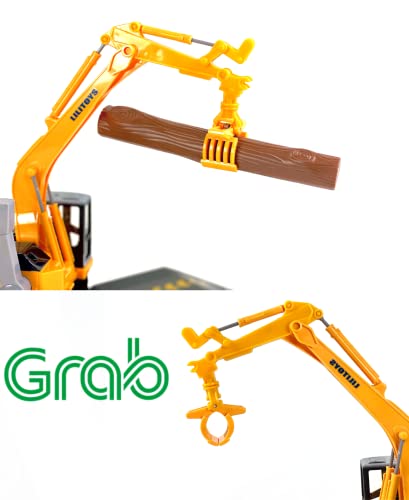 Big Daddy tractor-trailer with excavator top view showcases coordinated play setup.