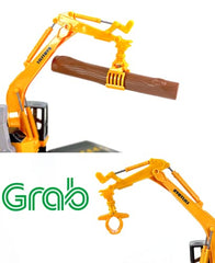 Big Daddy tractor-trailer with excavator top view showcases coordinated play setup.