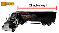 Big Daddy truck in action shows it fits tight spaces for creative play.