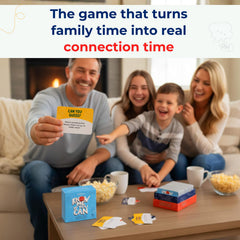 Family night activity with Know Me If You Can fosters bonding and talk.