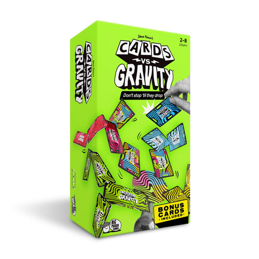 Big Potato Cards vs Gravity Pro bottle stack for portable family fun