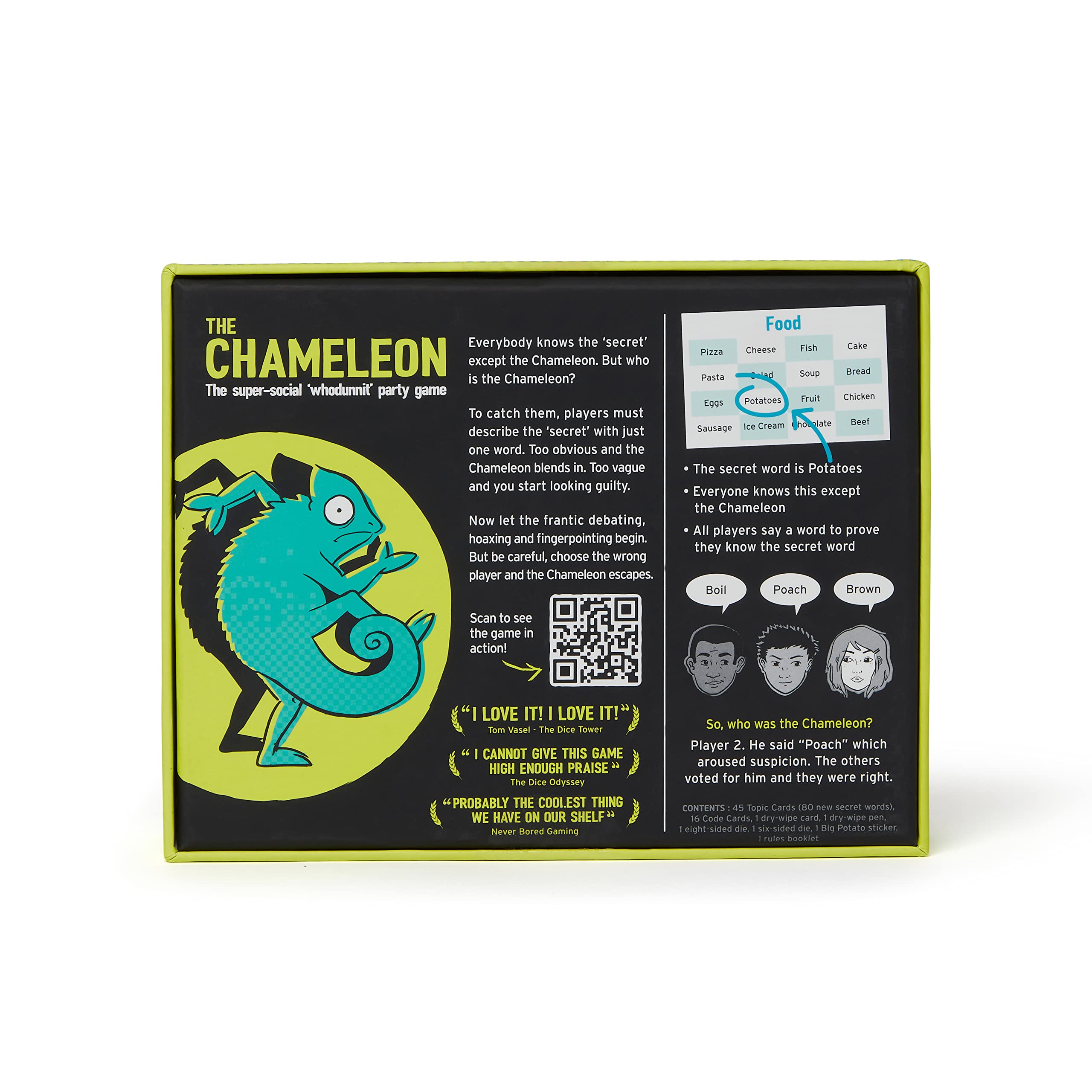 Big Potato The Chameleon quick-play 15-minute sessions suit busy evenings.