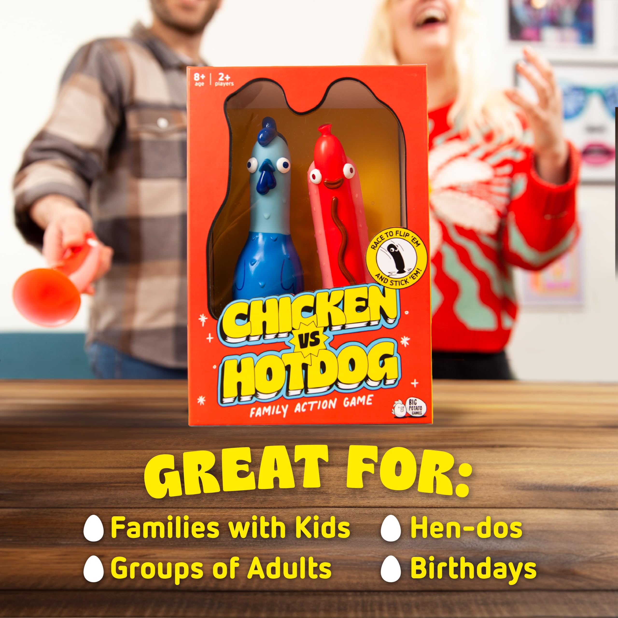Big Potato Chicken vs Hotdog bonus content included adds replay value.