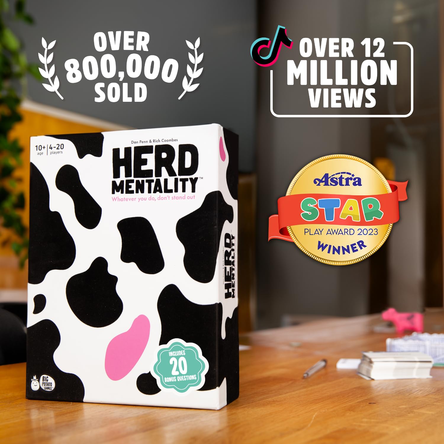 Big Potato Herd Mentality game night setup inspires easy, quick social play