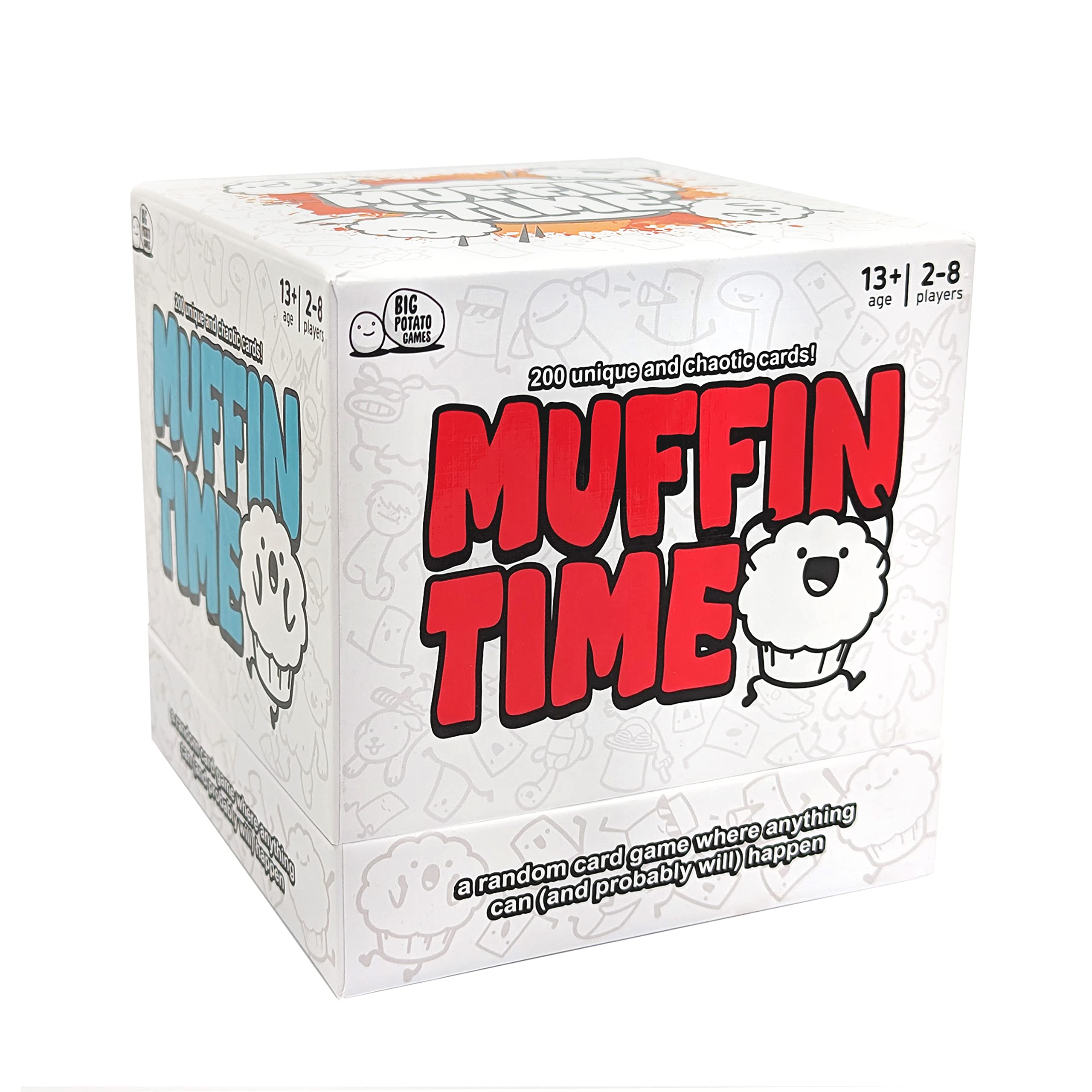Big Potato Muffin Time box art with colorful cards for lively game nights.