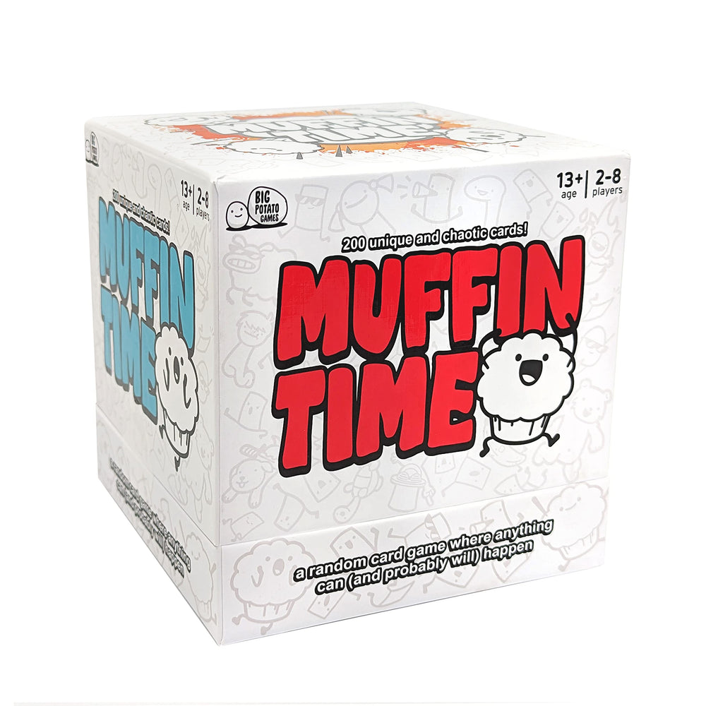 Big Potato Muffin Time box art with colorful cards for lively game nights.