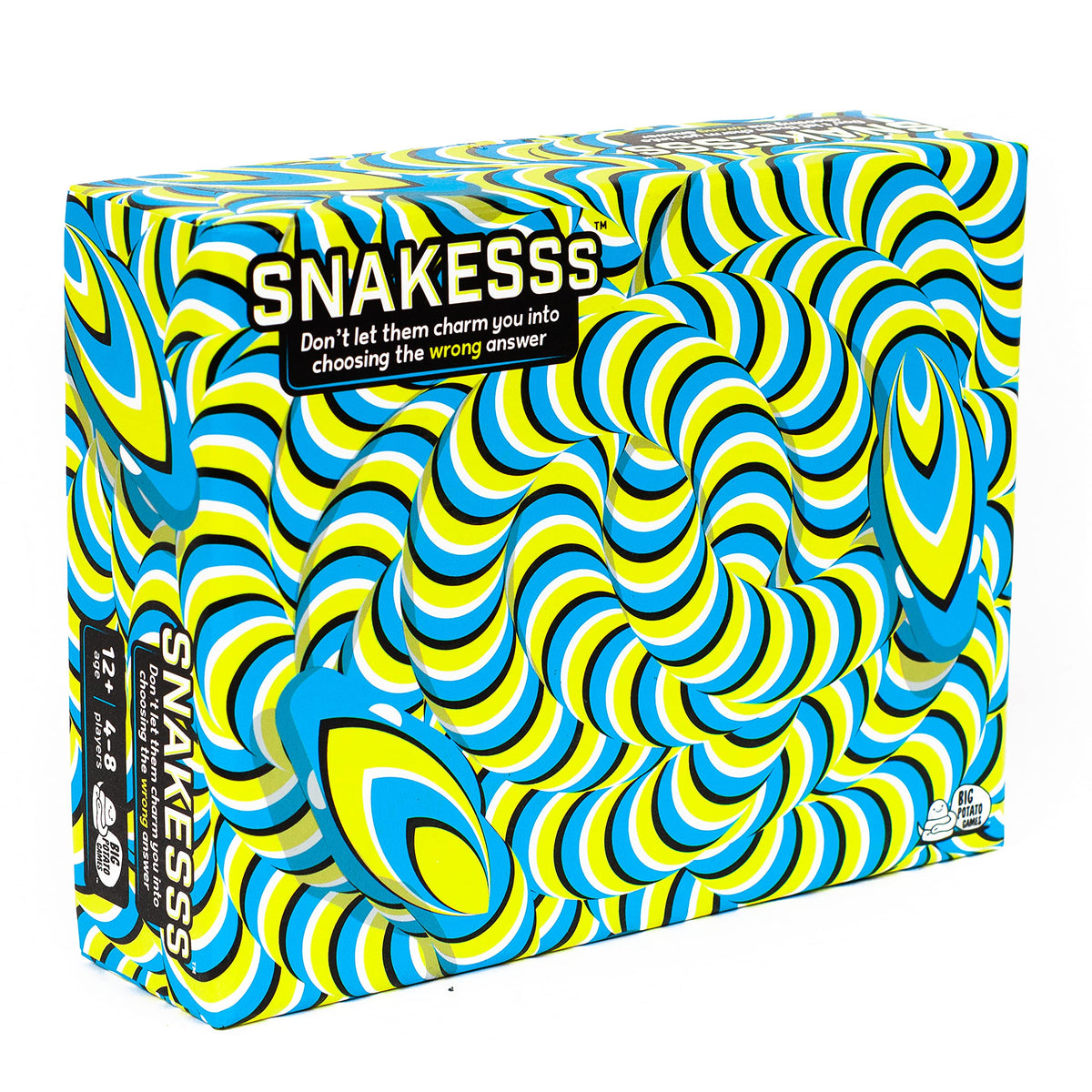 Big Potato Snakes game box with vibrant art for lively family game nights.