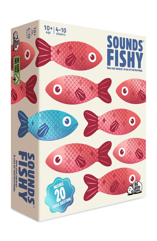 Big Potato Sounds Fishy card draw setup for quick-thinking family play.