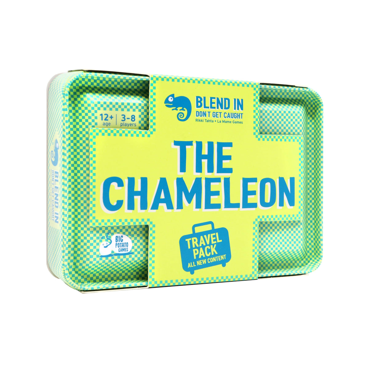 Big Potato The Chameleon Travel tin, compact and portable for on-the-go game nights.
