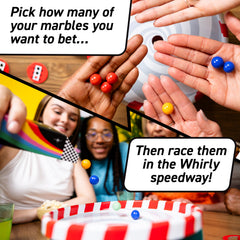 Whirly Derby advanced rules with thunderball twist for strategic play