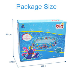 Big Summer 3 Rings Kiddie Pool non-toxic eco-friendly vinyl for safe water play.