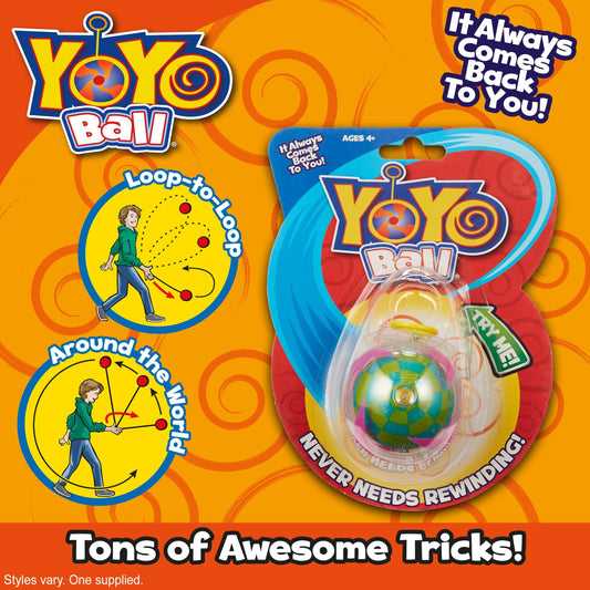 Big Time Toys Yoyo Ball with colorful patterns for creative play