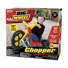 Big Wheel Schylling Chopper age-3-up design fits growing kids.