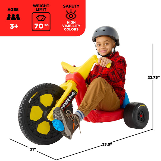 Big Wheel Schylling Chopper durable-frame emphasizes long-lasting family fun.
