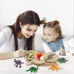 Bigear party favors with dinosaur eggs enhance event excitement.