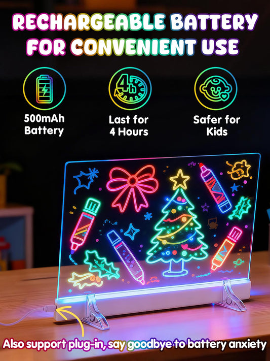 Biggun light-up drawing board with all-in-one accessories ready for creativity.